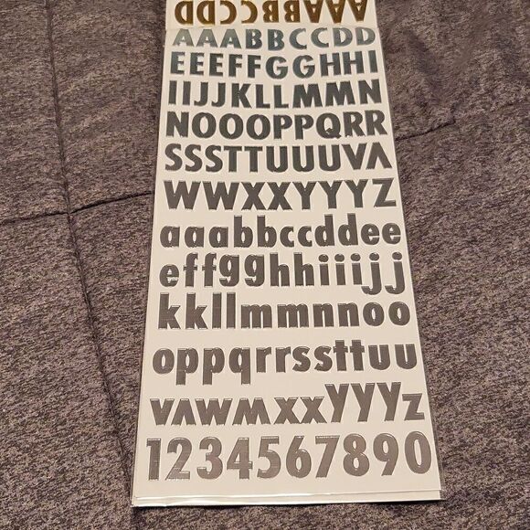 Letters/Number Stickers  - Picture 4 of 6